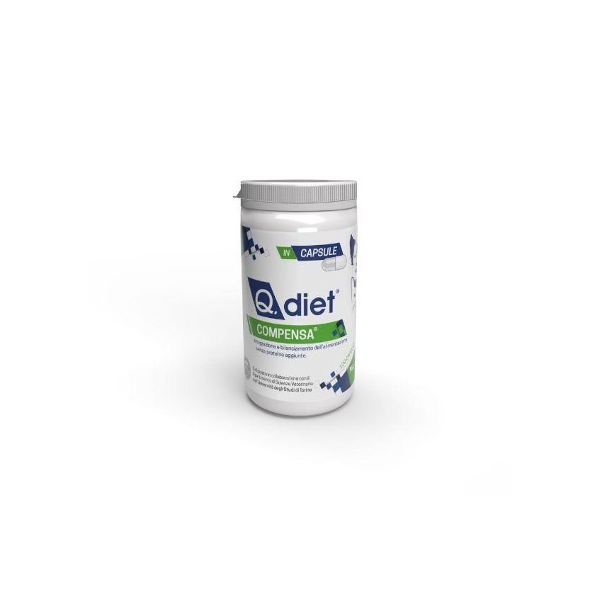 Q.Vet Q. Diet Compensa Integratore Per Cani/Gatti 120 Capsule
