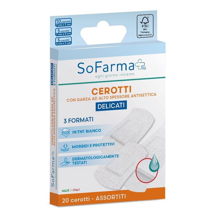 Sofarmapi Delicate Cerotti Assortiti - Confezione da 20 Pezzi