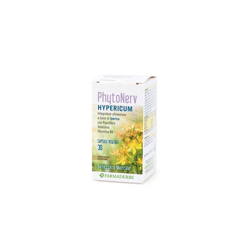 Farmaderbe Phytonerv - Integratore a Base di Iperico, 30 Capsule