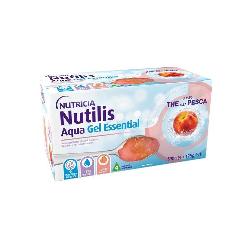 Nutricia Nutilis Aqua Essential Gel The Alla Pesca 4x125g