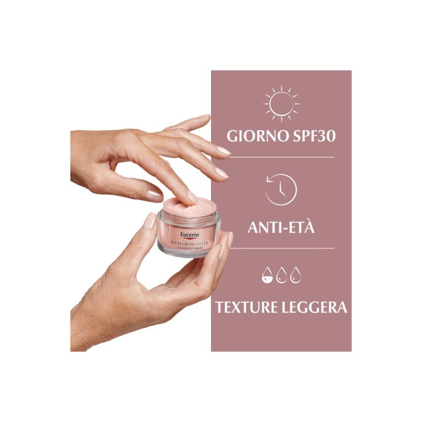 Eucerin Hyaluron-Filler + Elasticity Crema Giorno Rosè SPF30 50ml