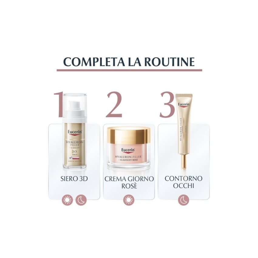 Eucerin Hyaluron-Filler + Elasticity Crema Giorno Rosè SPF30 50ml