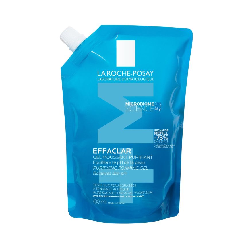 La Roche Posay Effaclar+M Gel Detergente Schiumogeno Purificante Refill 400ml