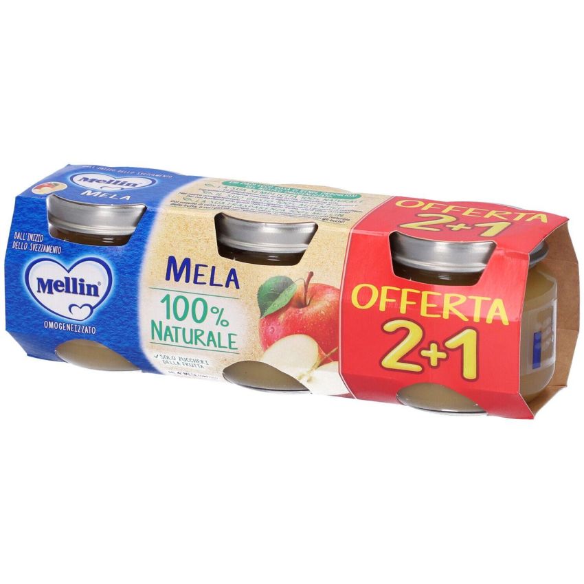 Mellin Omogeneizzato Alla Mela 3x100g 4Mesi+