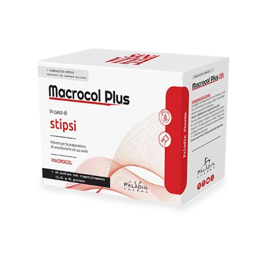 Macrocol Plus Sanavita - Trattamento per la Stitichezza, 20 Bustine