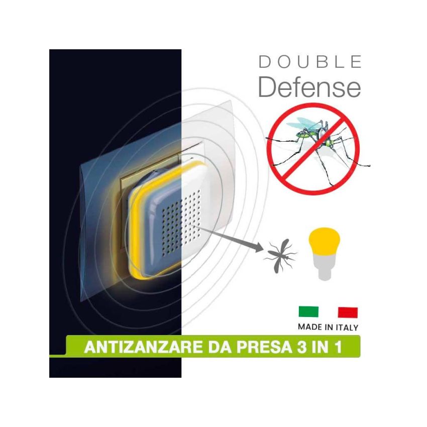 Colpharma Double Defense - Dispositivo Elettrico Anti-Zanzare