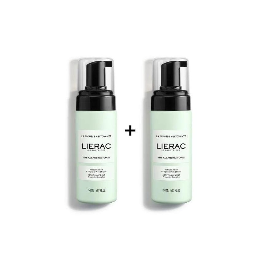 Lierac Mousse Detergente Viso 2 Flaconi Da 150ml