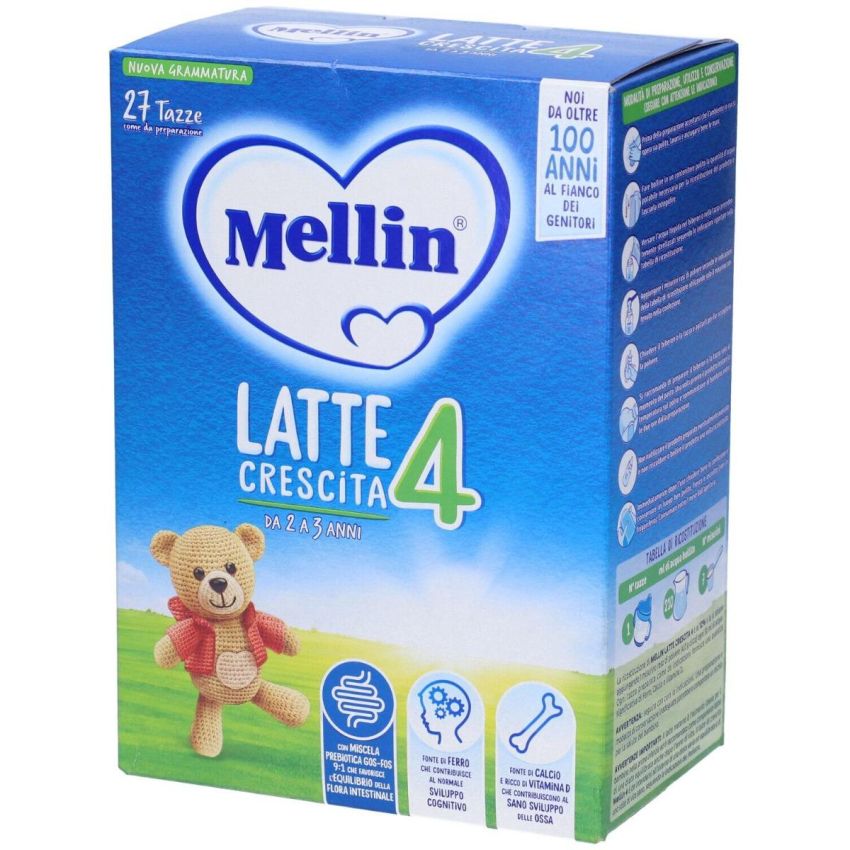 Mellin 4 Latte Di Crescita 2 Bustine Da 385g 24Mesi+