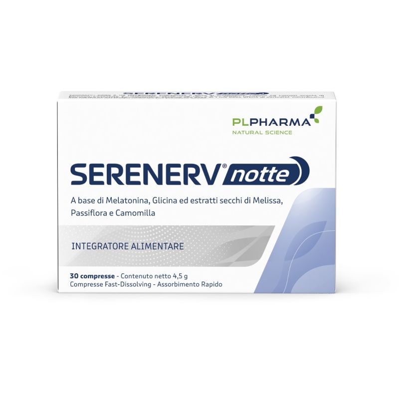 Serenerv Notte - Integratore Notturno per il Relax, 30 Compresse